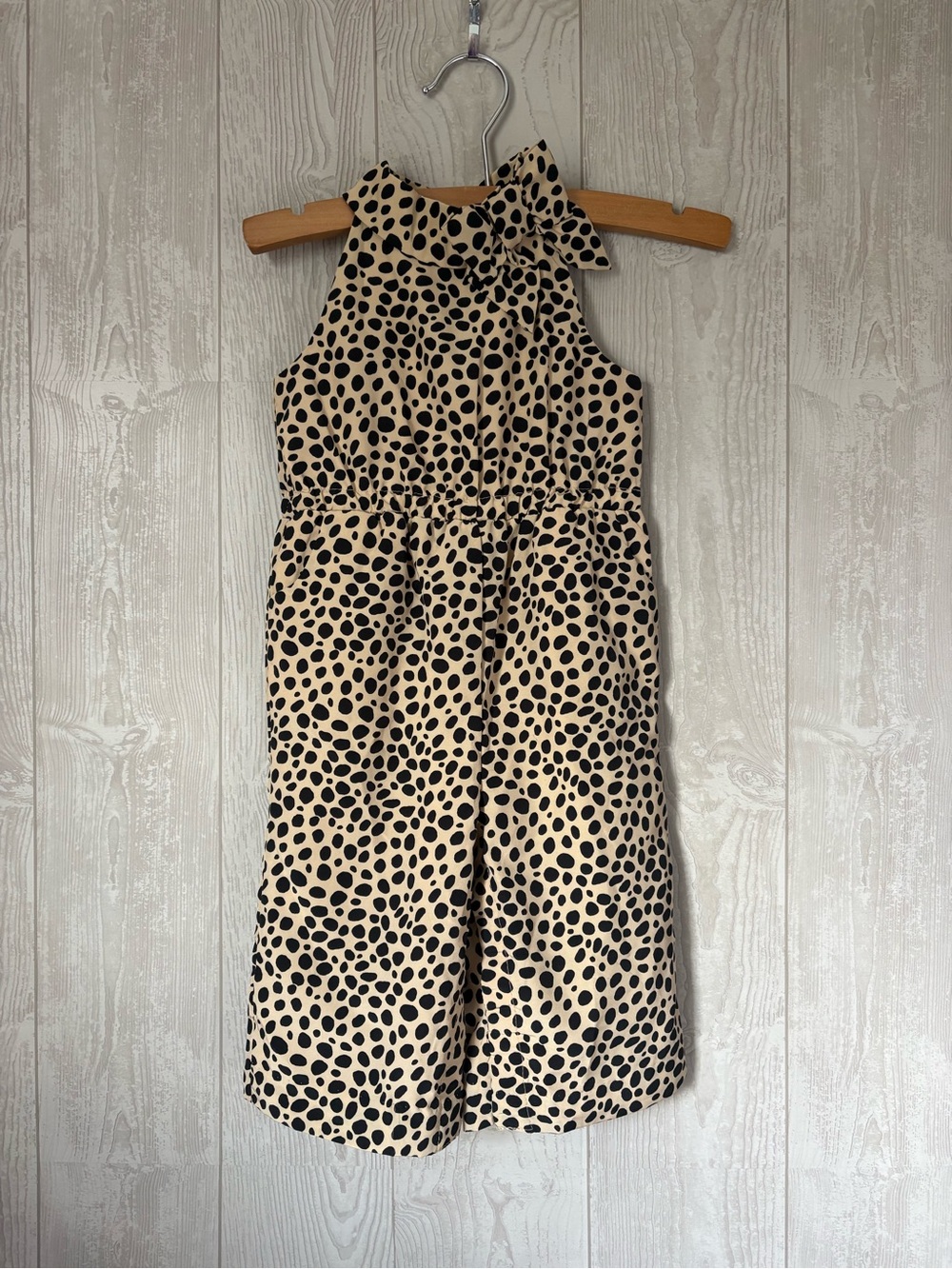 Janie and Jack Leopard print Jumpsuit